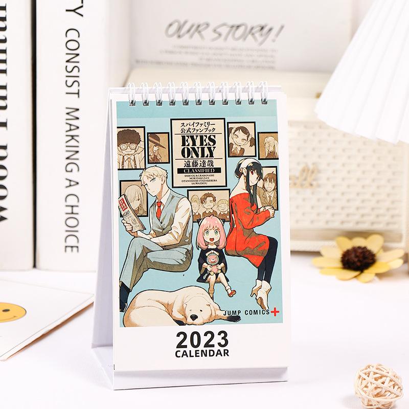 Lịch Để Bàn 2023 Họa Tiết Manga Anime SPYxFAMILY