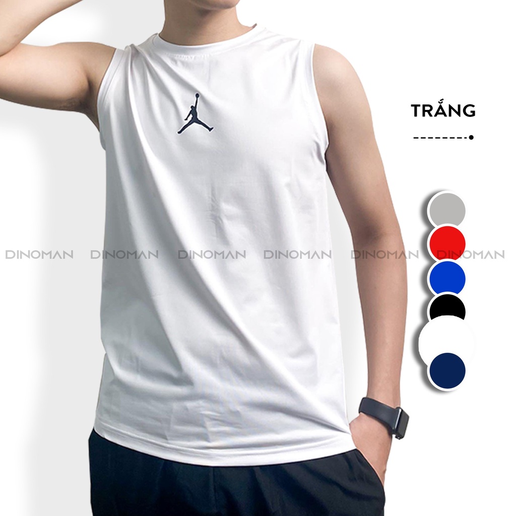 Áo Ba Lỗ Sát Nách Thể Thao Bóng Rổ Thun lạnh Tanktop Co Giãn 4 Chiều mát lanh thoải mái mùa hè.