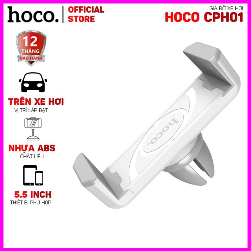Kẹp Điện Thoại Trên ô tô Xe Hơi Cao Cấp Hoco CPH01. Gắn Cửa Gió Điều Hòa | BigBuy360 - bigbuy360.vn