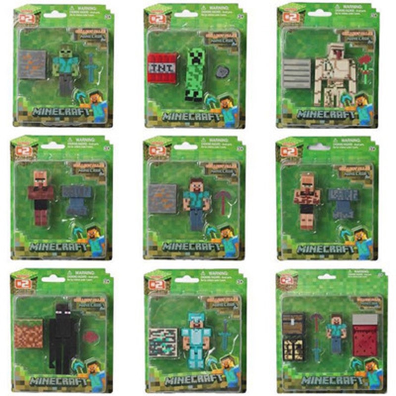 Mô Hình Đồ Chơi Nhân Vật Steve Iron Golem Derma Trong Minecraft DIY