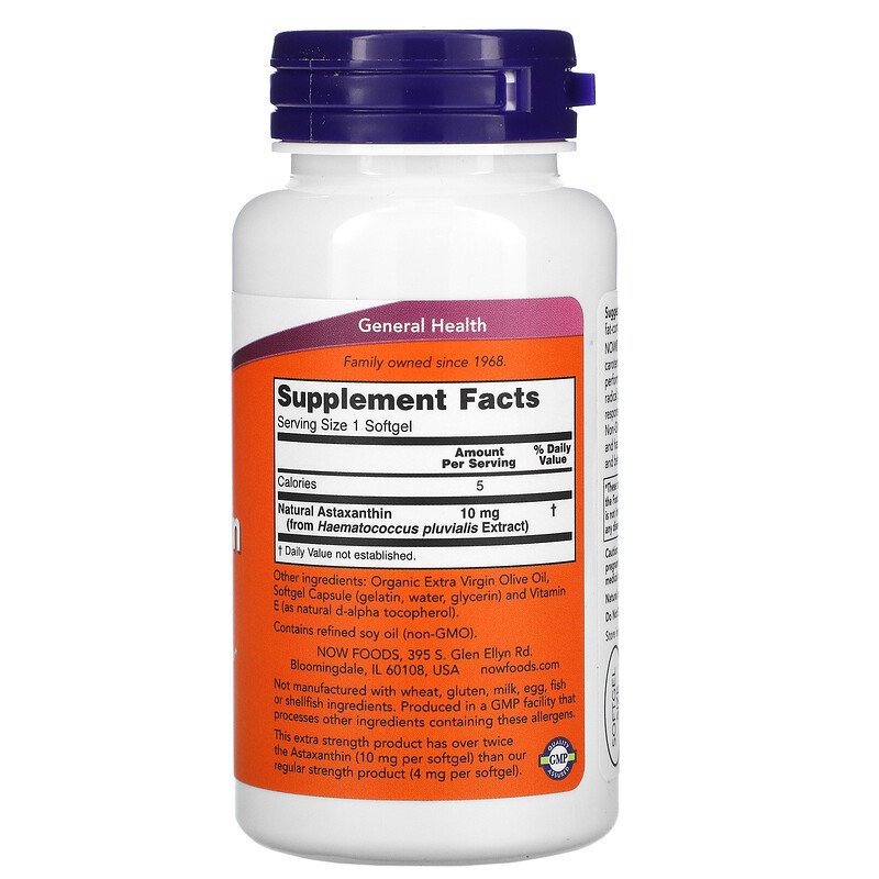 Tăng Sức Đề Kháng Extra Strength Now Astaxanthin