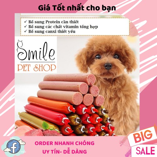 [SIÊU RẺ] Xúc xích dinh dưỡng, xúc xích thưởng cho chó mèo, hamster, thú cưng - Smile Pet Shop