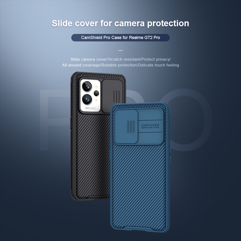 Ốp điện thoại Nillkin TPU PC đơn giản bảo vệ camera chống sốc cho Realme GT 2 Pro
