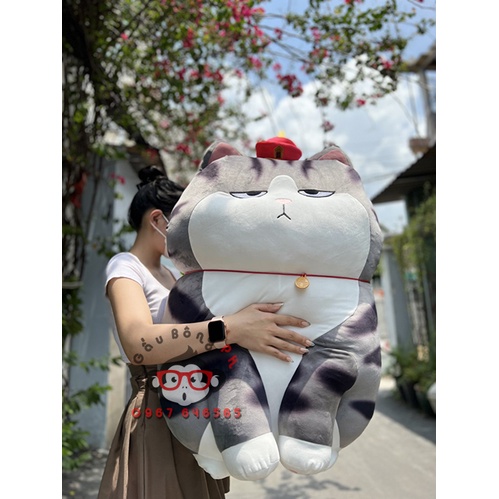 Gấu bông mèo hoàng thượng 1m cao cấp khổng lồ sạch đẹp