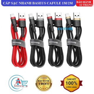 Cáp Sạc Nhanh Baseus Cafule Cable 2.4A Cho Ip/Máy Tính Bảng Chính Hãng - Cáp Sạc Dây Dù