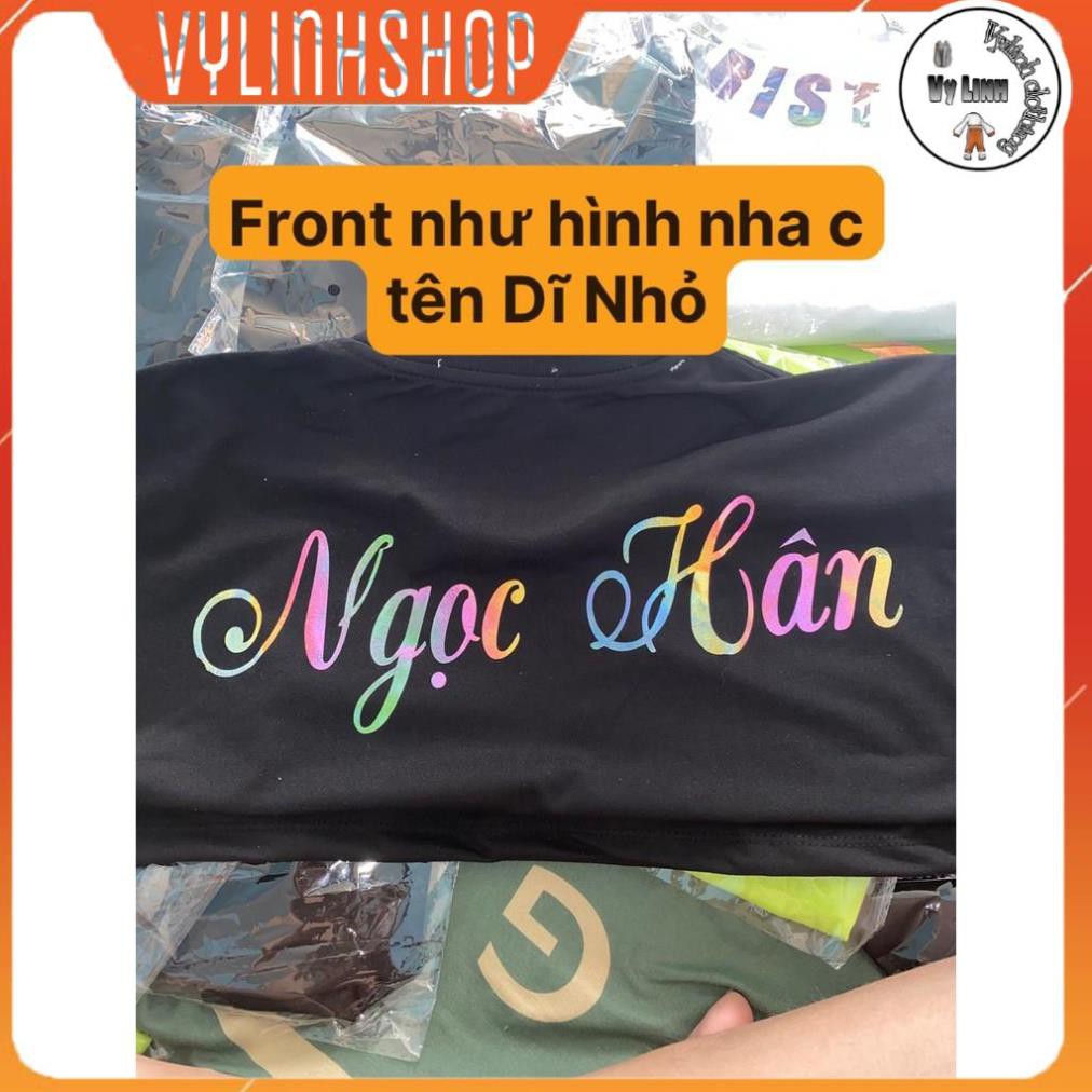 SG- Áo thun tay lỡ phản quang in tên theo yêu cầu