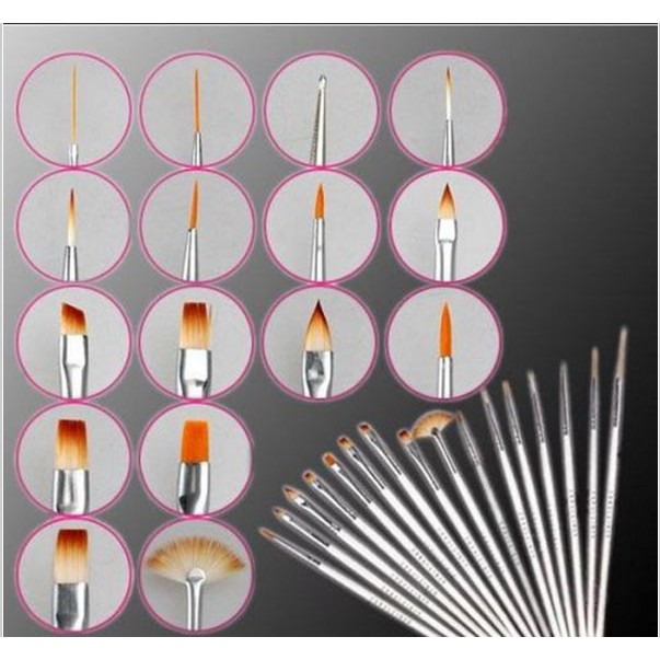 Cọ vẽ móng 15 cây