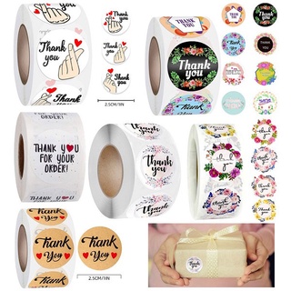 10 stick dán nhãn Thank you đường kính 2,5cm mẫu giao ngẫu nhiên