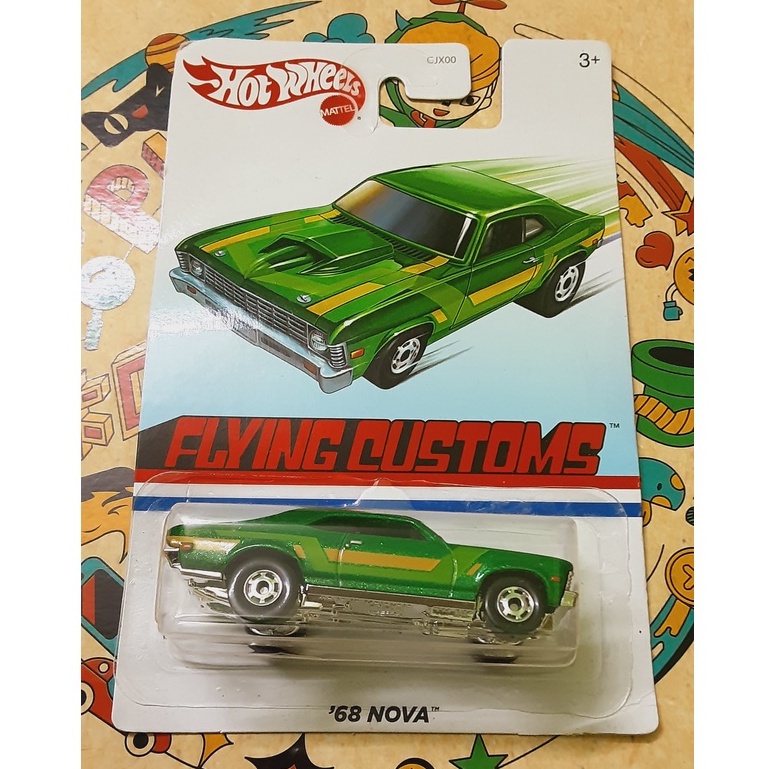Xe Mô Hình Hot Wheels 68 Chevy Nova