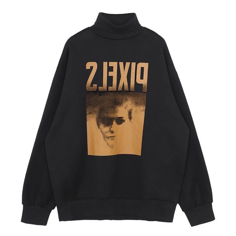 Áo Sweater Pixels Nam Nữ Form Rộng, Tay Bồng Cổ Cao 3 phân , Áo Hoodie Chất Nỉ Bông 100% Cotton, HOTTREND 2021 | BigBuy360 - bigbuy360.vn