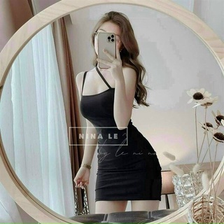 [Freeship 2022] Đầm Body 2 Dây Chéo Kèm Áo Khoác Cực Xinh Xắn