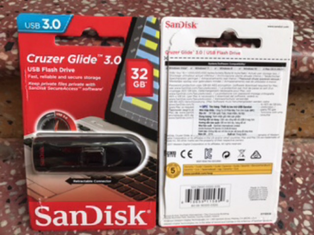 USB 32GB Sandisk Cruzer Glide CZ600 bảo hành 5 năm