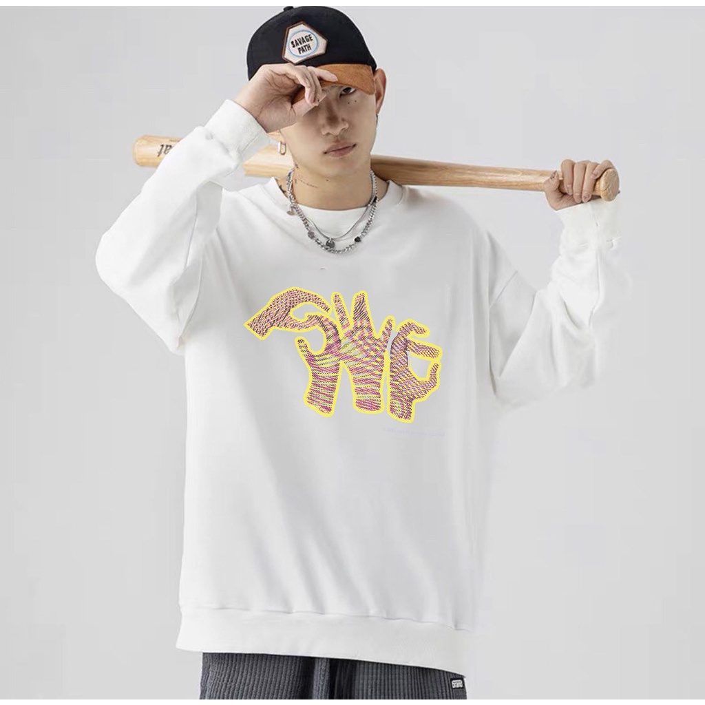 Áo nỉ Sweater SWE Nam Nữ, Form RỘNG CHUẨN Xu Hướng, áo Tay dài nỉ bông Cao Cấp Unisex. KKIM Style