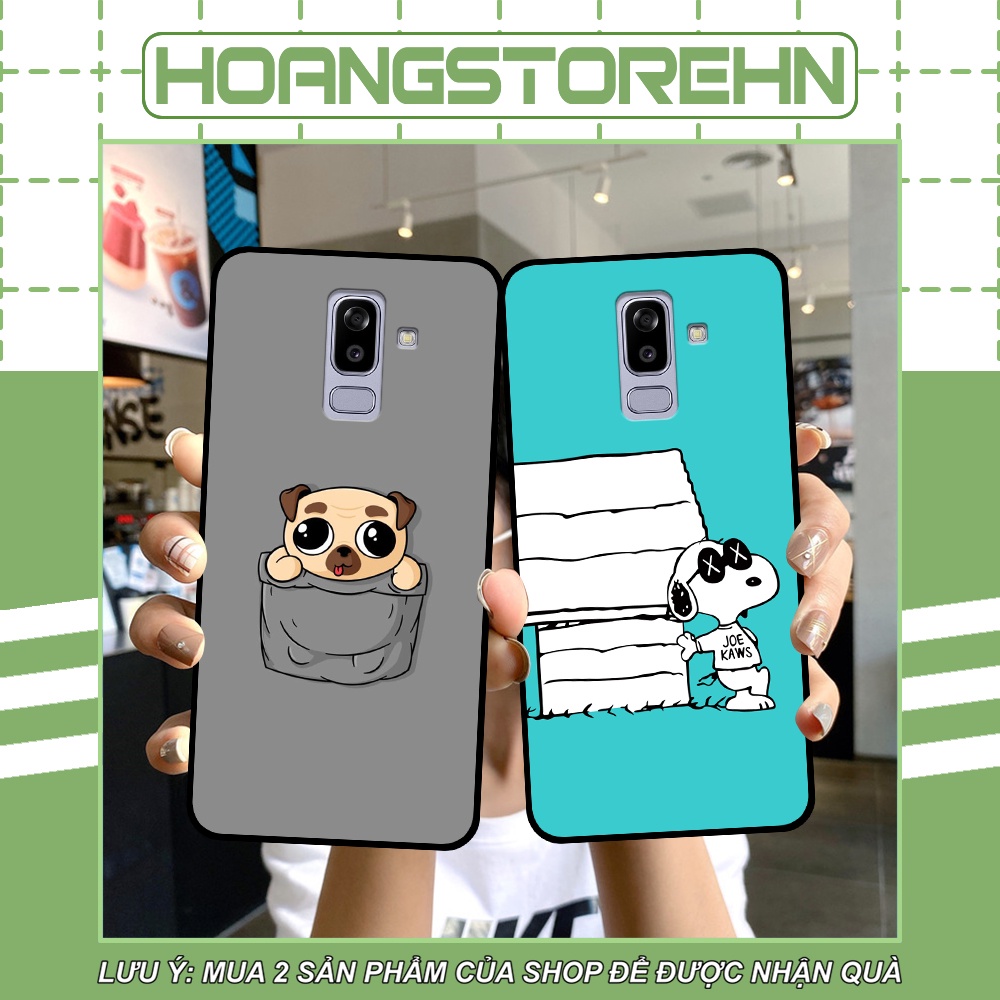Ốp lưng Samsung J8 in hình quả bơ, hươu, khủng long siêu dễ thương