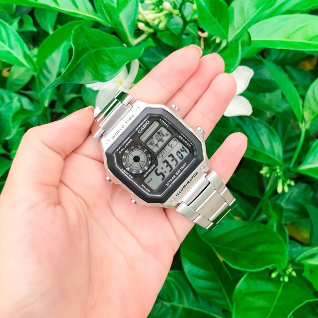 Đồng hồ nam dây thép C A S I O A E 1 2 00 giá rẻ