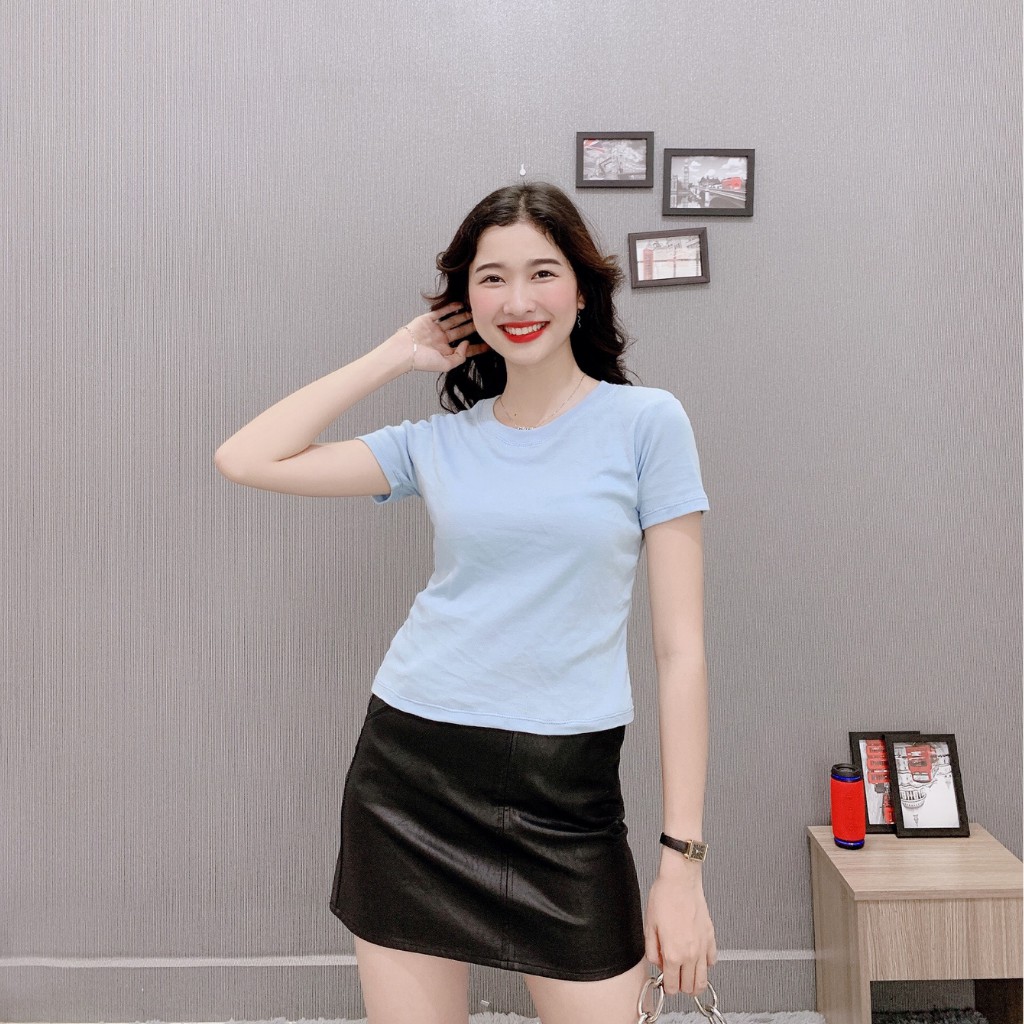[QUÀ TẶNG] ÁO THUN CROPTOP THUN GÂN LOẠI 1 CO GIÃN 4 CHIỀU