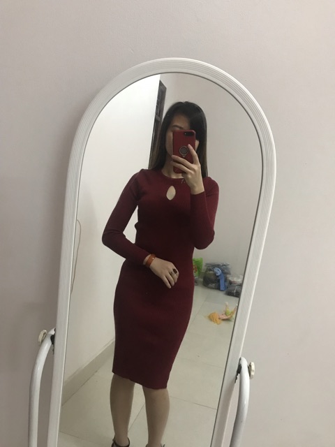 Đầm len nhũ body khoét ngực | BigBuy360 - bigbuy360.vn