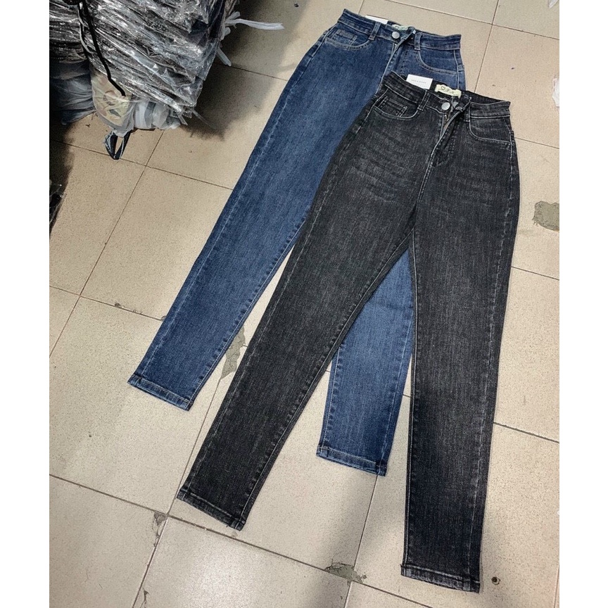 [ HÌNH THẬT ] QUẦN SKINNY JEANS GIÃN DÀI NỮ LƯNG CAO LAI CUỐN CO GIÃN THOẢI MÁI MÀU XÁM, XANH NHẠT, XANH ĐẬM CỰC HOT