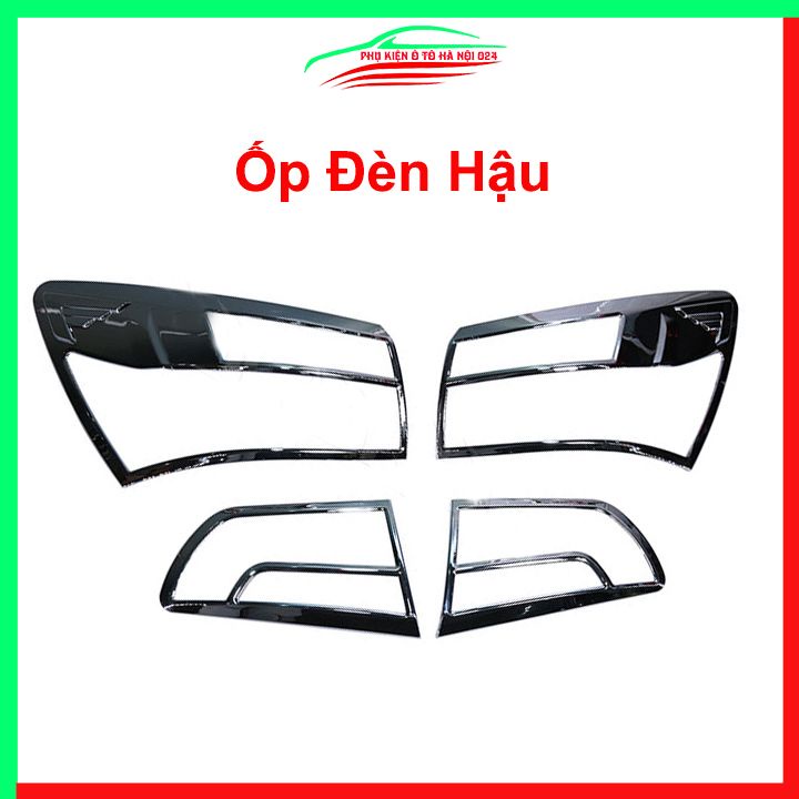 Ốp viền đèn pha hậu mạ crom Kia Rio 2018-2020 chống trầy trang trí bảo vệ xe