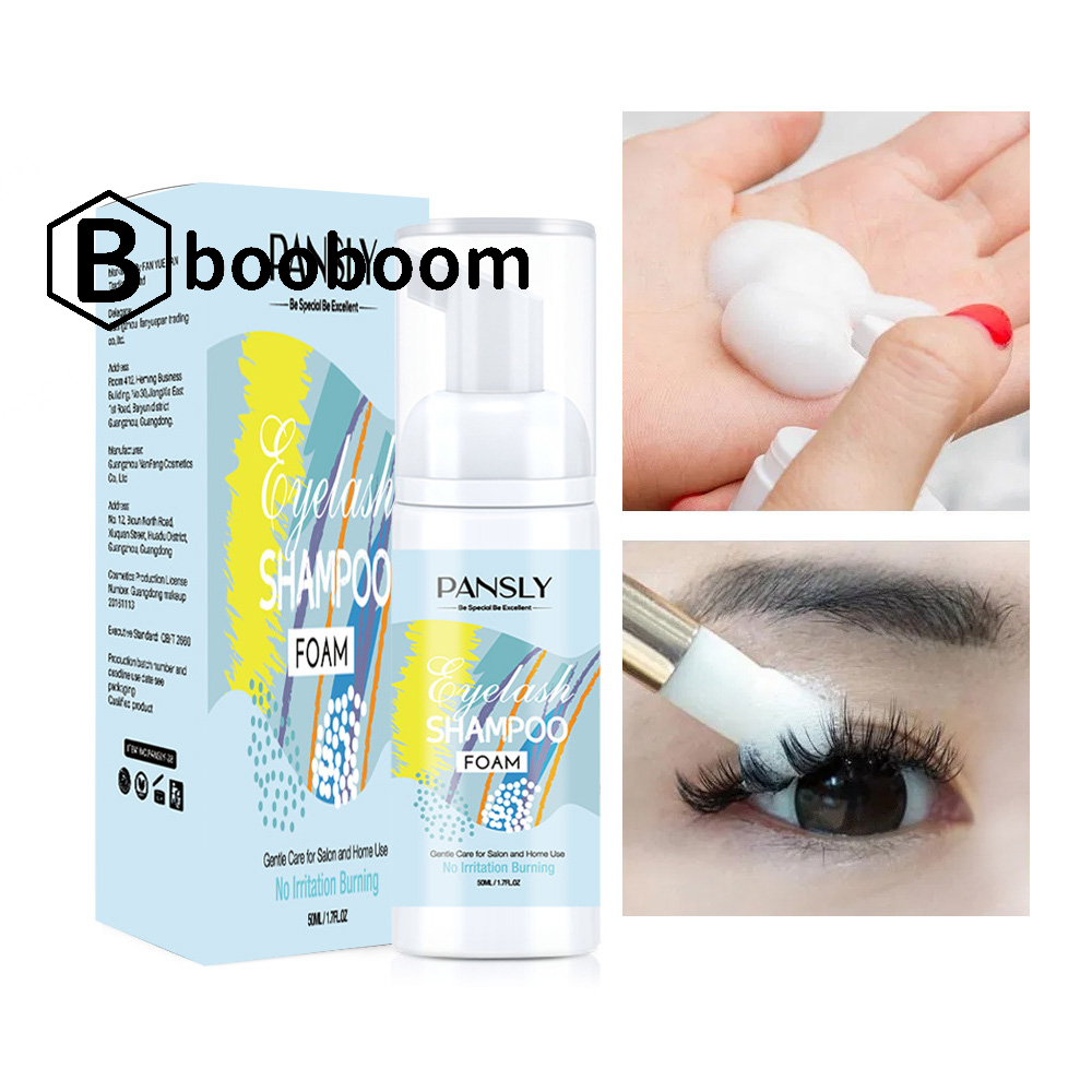 【BooBoom】 PANSLY Eyelash Shampoo Moisturizing Makeup Remover Shampoo Eyelash Shampoo 50ml