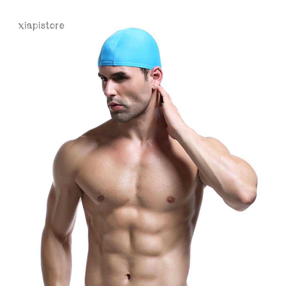 Mũ bơi co giãn chống nước unisex