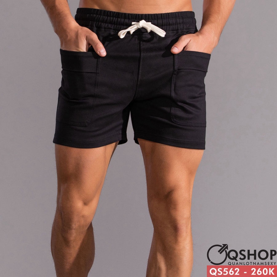 Quần short nam cao cấp kaki pha thun co giãn nhẹ QS562