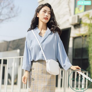 Áo sơ mi nữ form rộng - A329