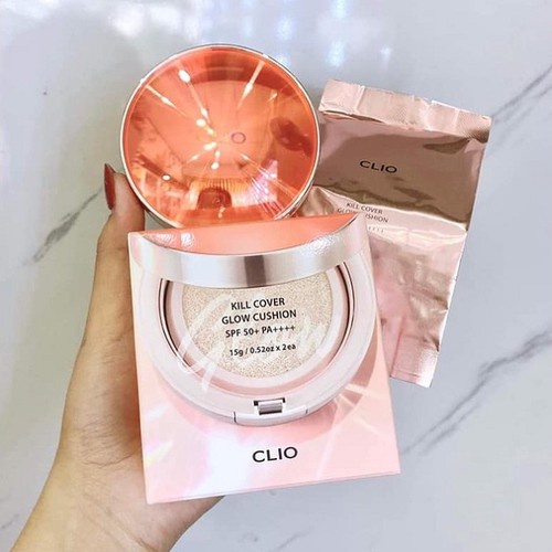Phấn Nước Căng Bóng Da Clio Kill Cover Glow Cushion SPF50+ Kèm Lõi Phụ