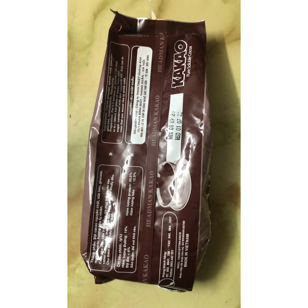 Bột KaKao Headman 500g (chocolate, cacao nguyên chất)