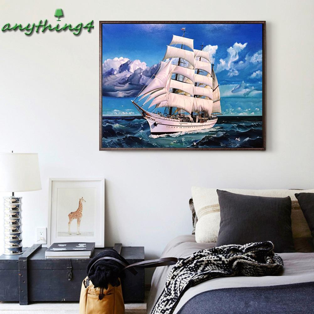 Bộ Tranh Đính Đá 5d Tự Làm Hình Thuyền Buồm Độc Đáo Trang Trí | BigBuy360 - bigbuy360.vn