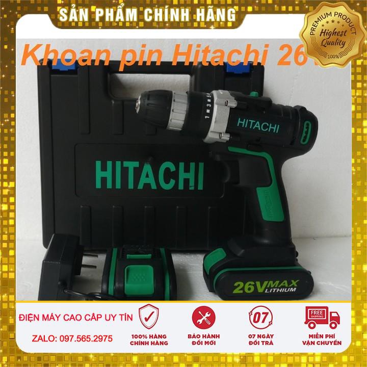 Máy khoan pin HITACHI 26V Chính hãng