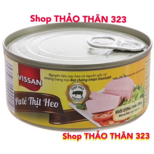 T11/2024Patê Thịt HEO Vissan 170gram