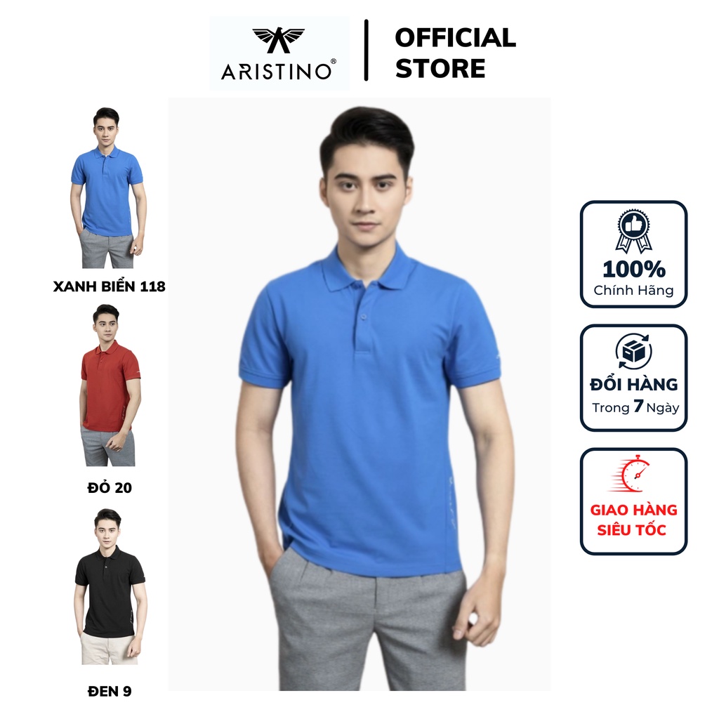 [Mã BMBAU50 giảm 7% đơn 99K] Áo thun polo nam Aristino tay ngắn chất cotton organic dáng Regular fit APS009S1