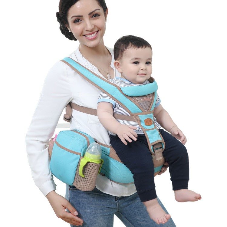 Xả - Địu trẻ em MAMBOBABY 4 tư thế có bệ ngồi, chống gù - địu em bé cao cấp