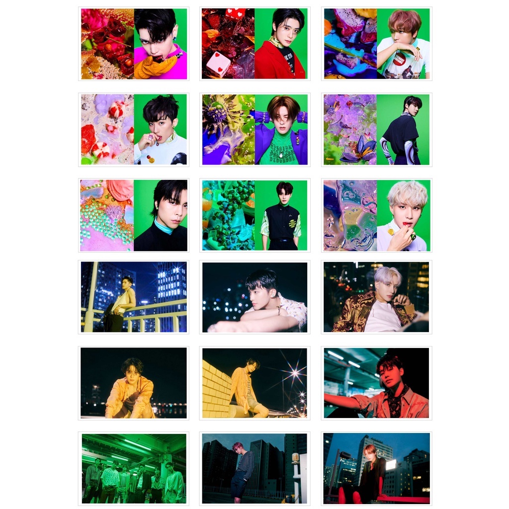 [Ép Lụa] Lomo Card 63 Ảnh NCT - Sticker Concept Photo