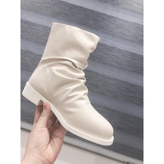 Boot Cổ Nhăn Khóa Sau Siêu Hót (Chất Da mềm) ẢNH THẬT SHOP CHỤP
