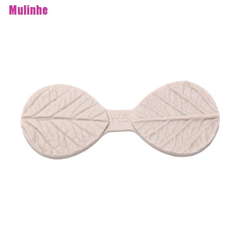 Khuôn Silicone Làm Bánh Hình Hai Chiếc Lá DIY