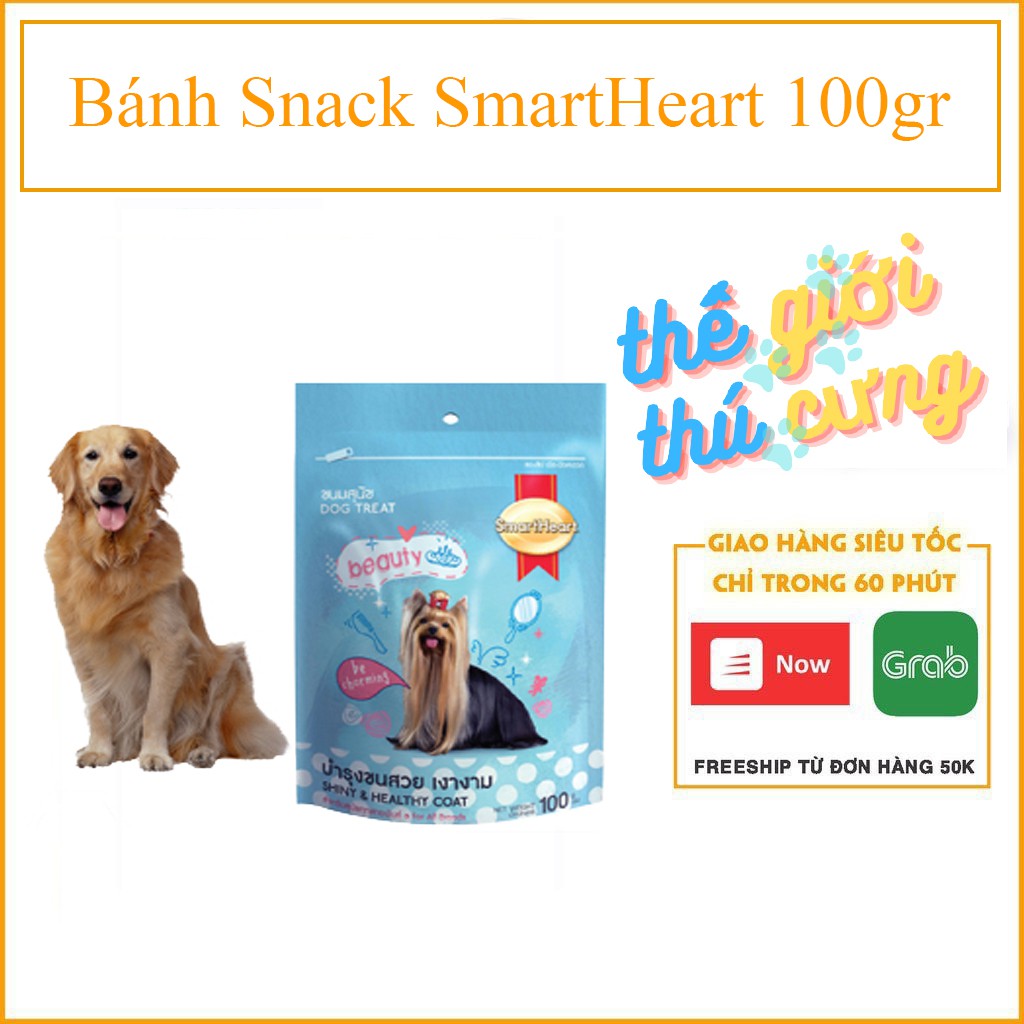 Bánh Snack SmartHeart 100gr bánh thưởng Cho Chó mèo thức ăn thưởng cho chó