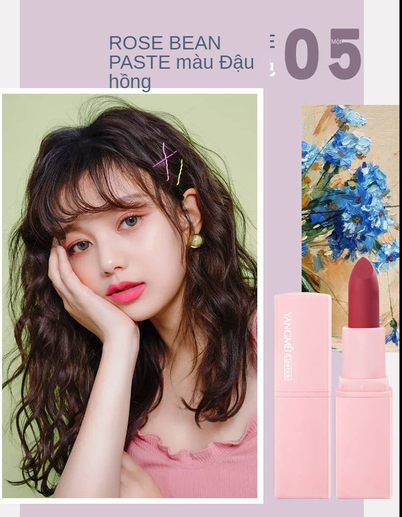 [Hàng mới về] Set son môi YANGMEI dưỡng ẩm chống nước lâu trôi tông màu trẻ trung xinh xắn | BigBuy360 - bigbuy360.vn