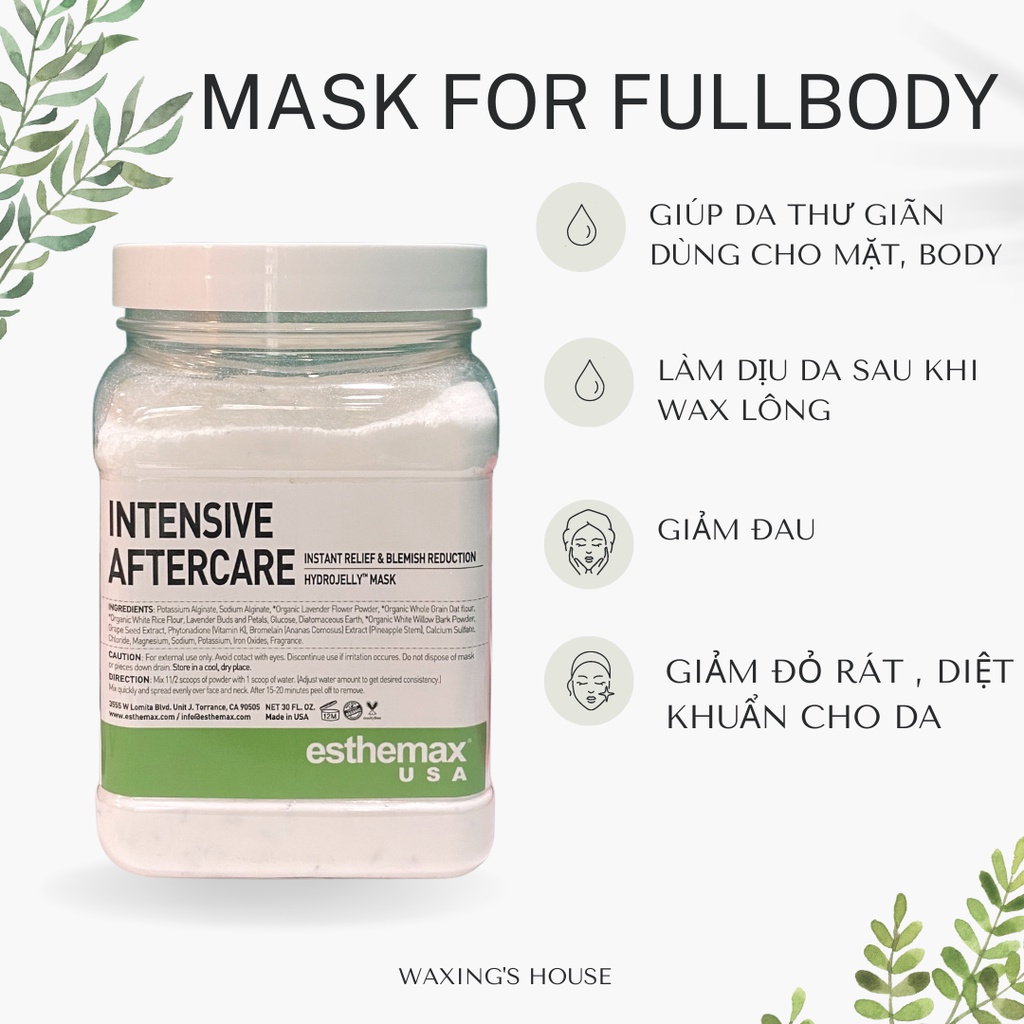 Ủ Mask Sau Khi Waxing ( Bi, Nách, Mặt )