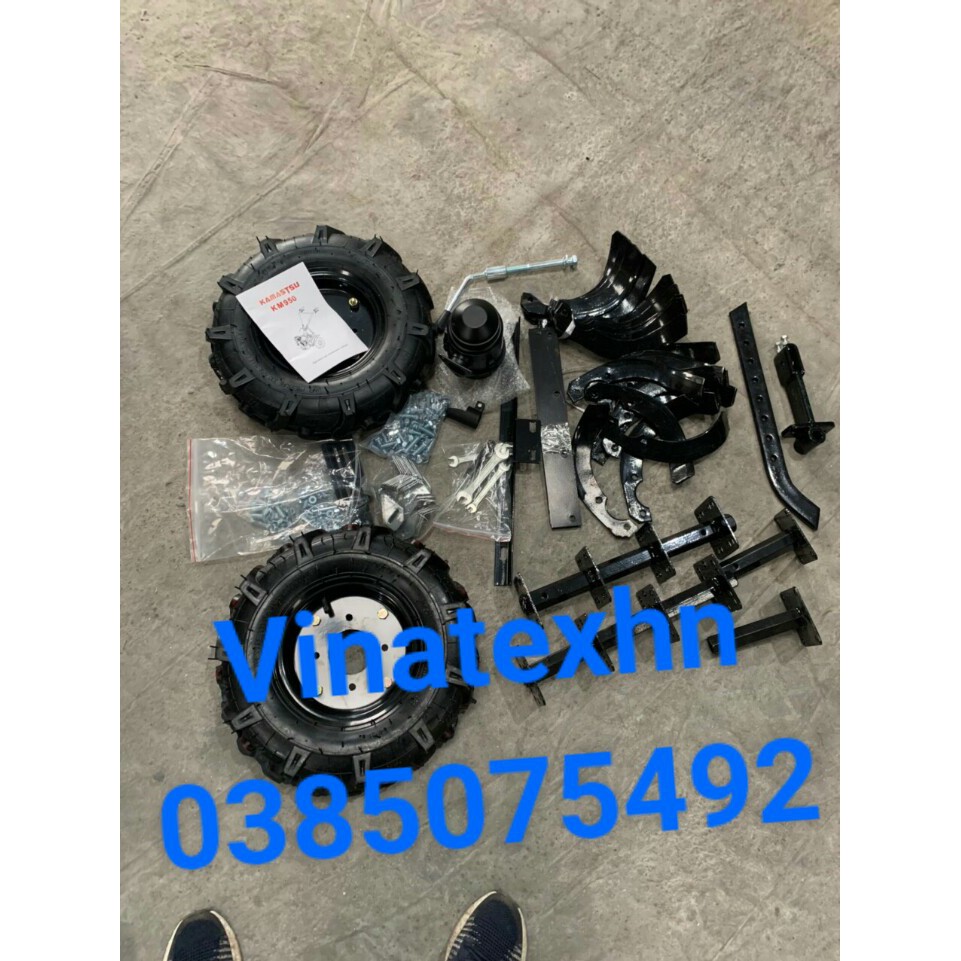 Máy cày đất máy xới đất công xuất 6,5HP nên chạy được 24 lưỡi xới