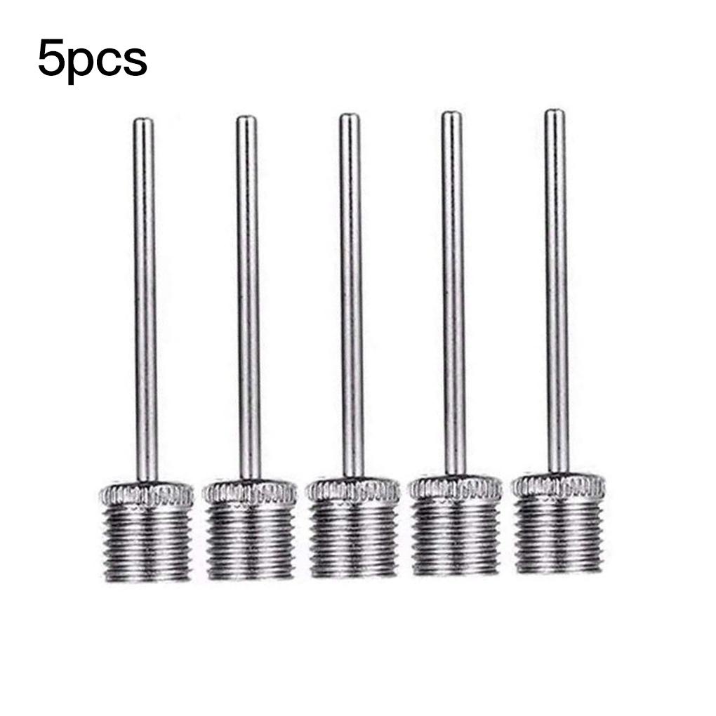 Bộ 5 Kim Bơm Hơi Bằng Thép Không Gỉ Chuyên Dụng Cho Bóng Đá / Bóng Rổ