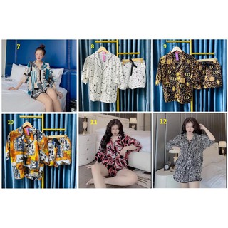 [MUA 1 TẶNG 1] [50-70kg] Đồ Bộ Lụa Mai Ngô (Mango) - Quần Đùi Tay Cánh Dơi (Big Size) (P5)