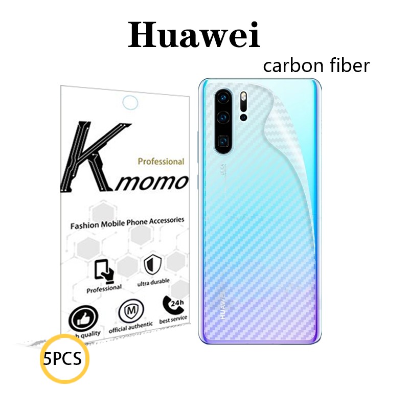 Set 5 Miếng Dán Lưng Điện Thoại Huawei Y8P Y6P Y7P Y9 Y7 Y6 Prime Pro 2018 2019 P20 P30 Lite Nova 3i 2i 7i 5t 2