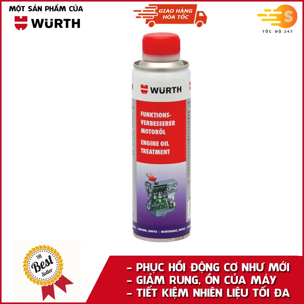 Phụ gia nhớt bảo dưỡng động cơ cao cấp Wurth WU-PGN300