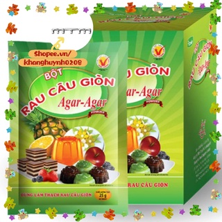 Bột Rau Câu Giòn Agar Agar Powder 25G/ 10 Gói