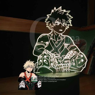 [ẢNH SHOP TỰ CHỤP] Đèn Ngủ My Hero Academia Bakugo Katsuki Type 01