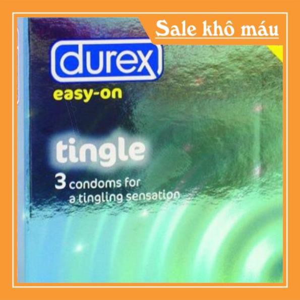 [Giá Tốt-Chính Hãng]Bao cao Su Durex gân gai hạt nổi ThaiLan  hộp 3 cái Love