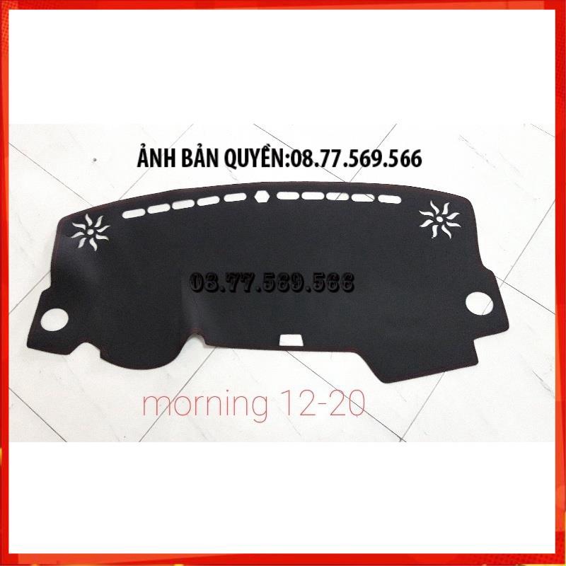 THAM TAPLO DA VÂN GỖ KIA MORNING THẢM LÓT TAPLO 3 LỚP CHỐNG NÓNG XE HƠI Ô TÔ NHUNG LÔNG DA CARBON BẢO HÀNH 12