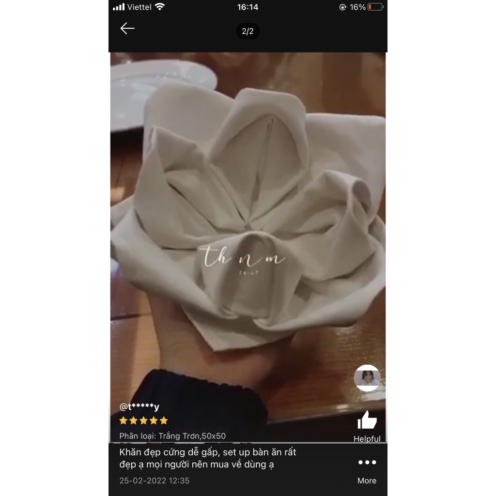 Khăn ăn nhà hàng, khăn ăn khách sạn, khăn nappin chất kaki cotton cao cấp sẵn hàng ship hỏa tốc sẫn hàng